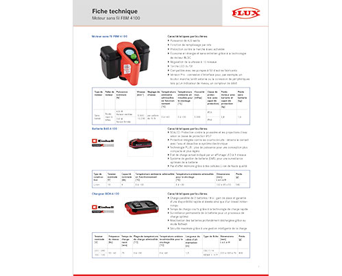 Moteur sans fil FBM 4100